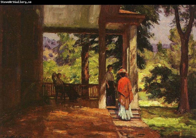 Theodore Clement Steele Woman on the Porch